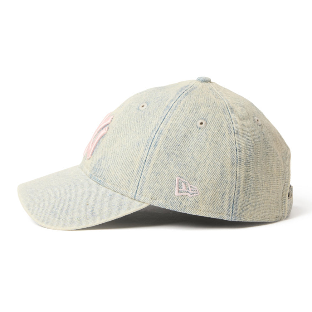 New Era New York Yankees Over Dye Denim White 9TWENTY Adjustable Cap
