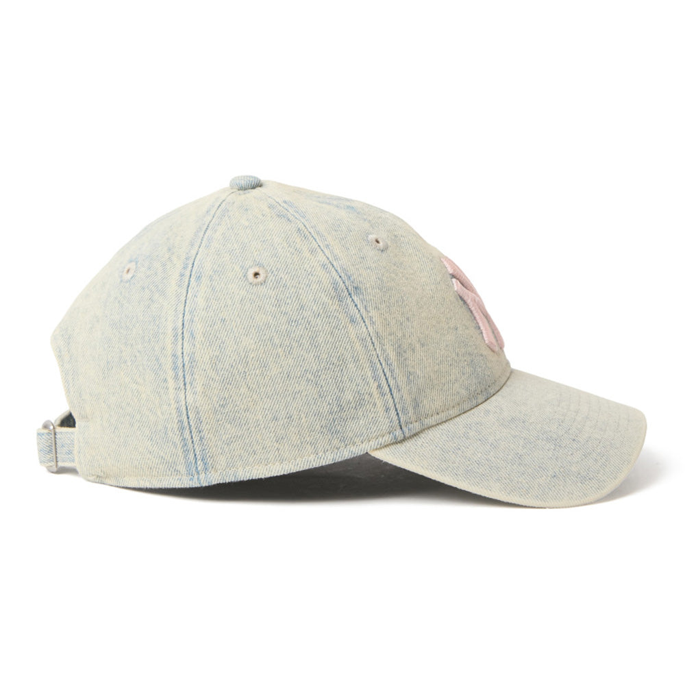 New Era New York Yankees Over Dye Denim White 9TWENTY Adjustable Cap