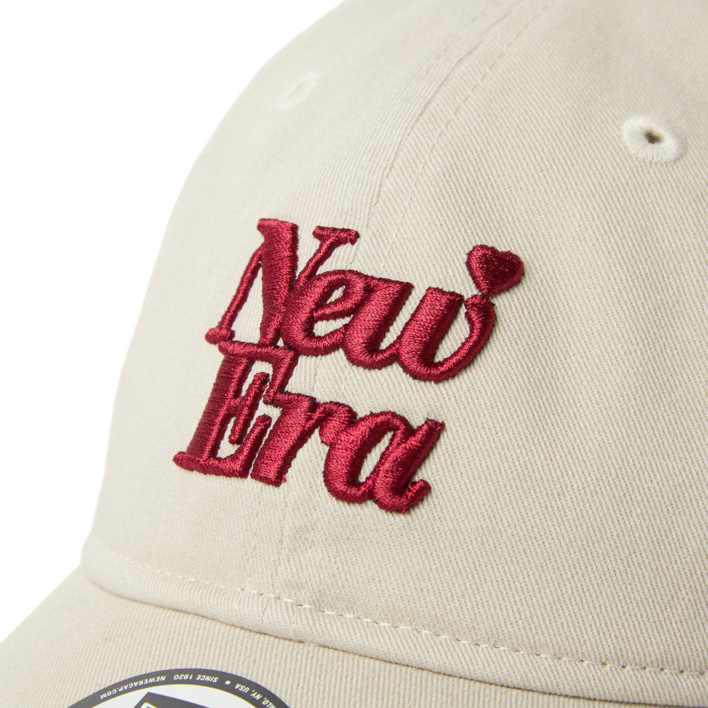 New Era Wordmark Logo With Heart Stone 9TWENTY Adjustable Cap