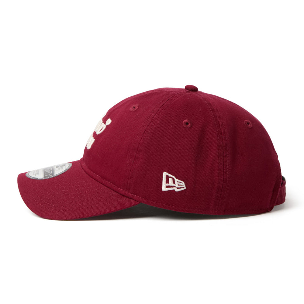 New Era Wordmark Logo With Heart Red 9TWENTY Adjustable Cap