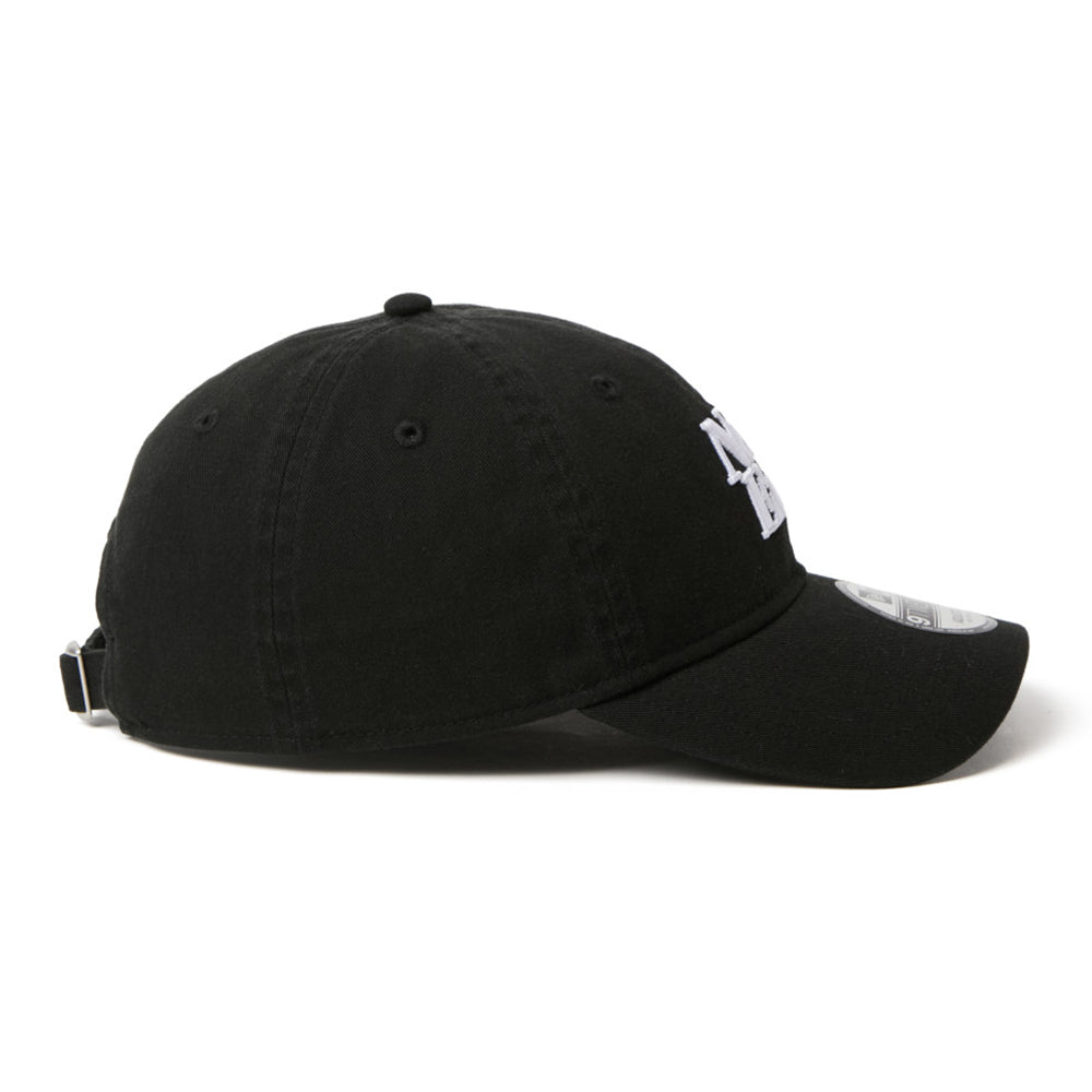 New Era Wordmark Logo With Heart Black 9TWENTY Adjustable Cap