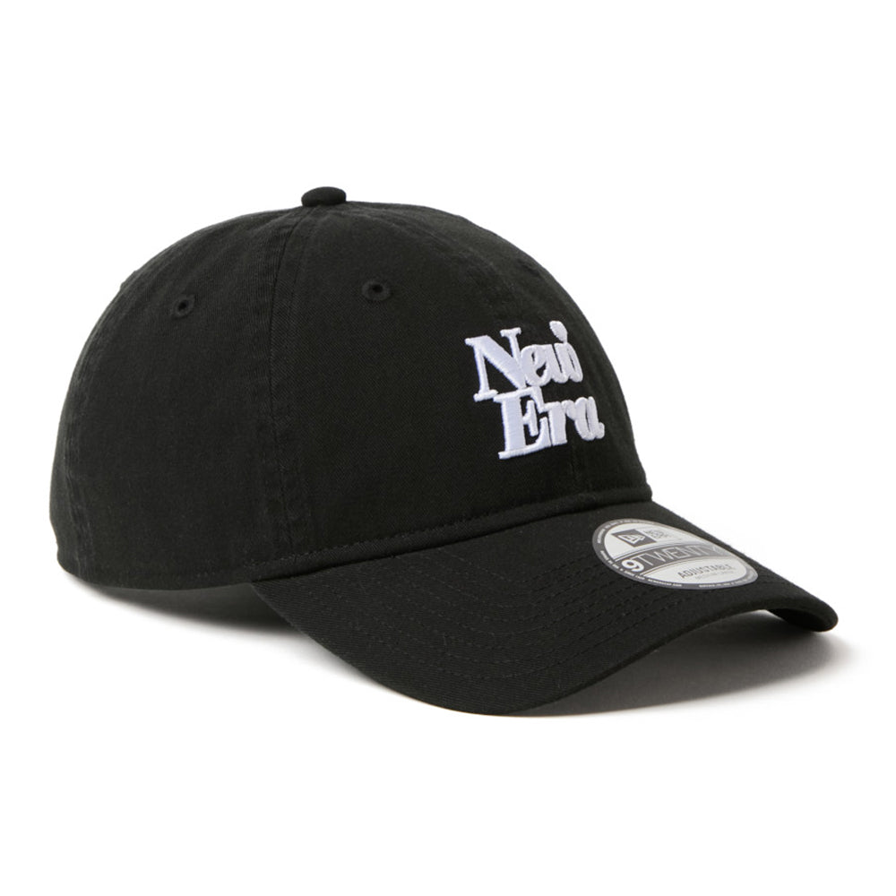 New Era Wordmark Logo With Heart Black 9TWENTY Adjustable Cap