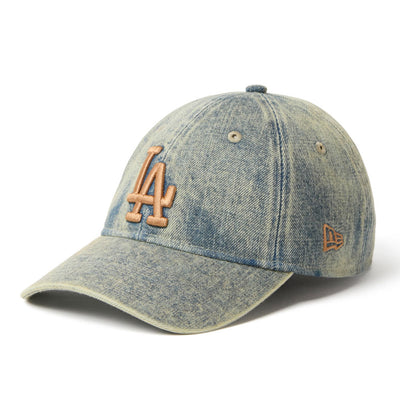New Era Los Angeles Dodgers Over Dye Denim Navy 9TWENTY Adjustable Cap