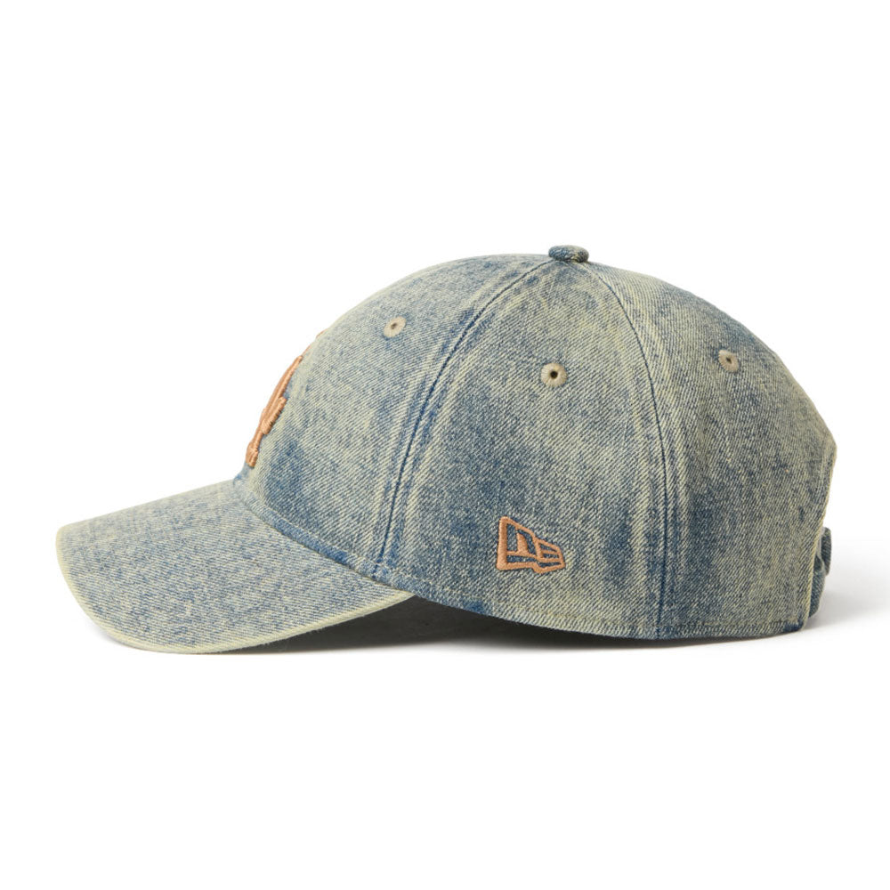 New Era Los Angeles Dodgers Over Dye Denim Navy 9TWENTY Adjustable Cap