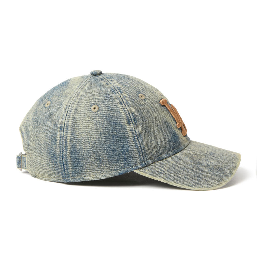 New Era Los Angeles Dodgers Over Dye Denim Navy 9TWENTY Adjustable Cap