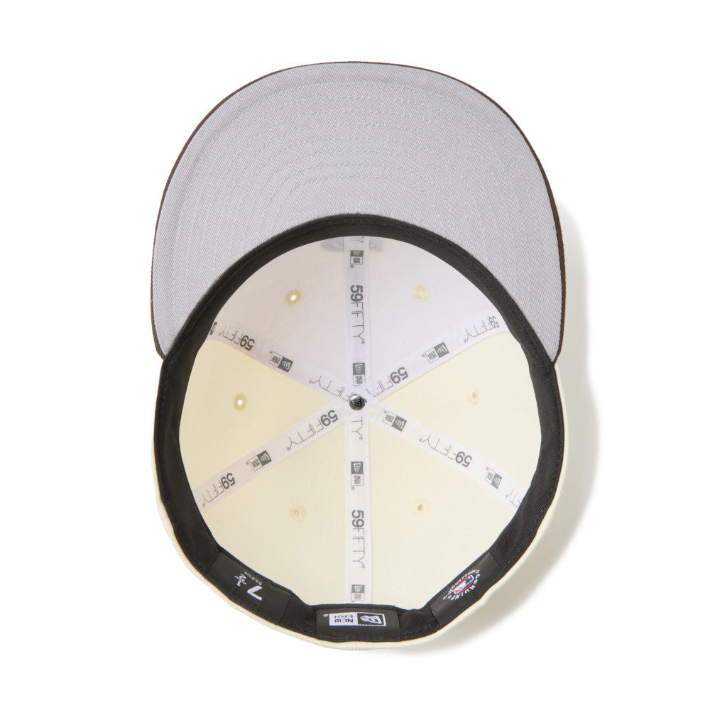 New Era Seattle Mariners Two Tone Chrome White Walnut 59FIFTY Fitted Cap