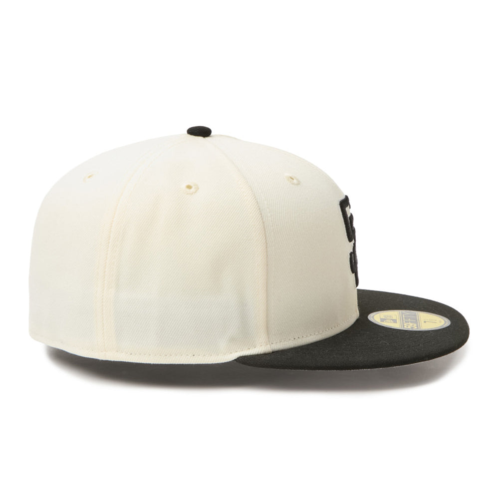 New Era San Diego Padres Two Tone Chrome White Black 59FIFTY Fitted Cap