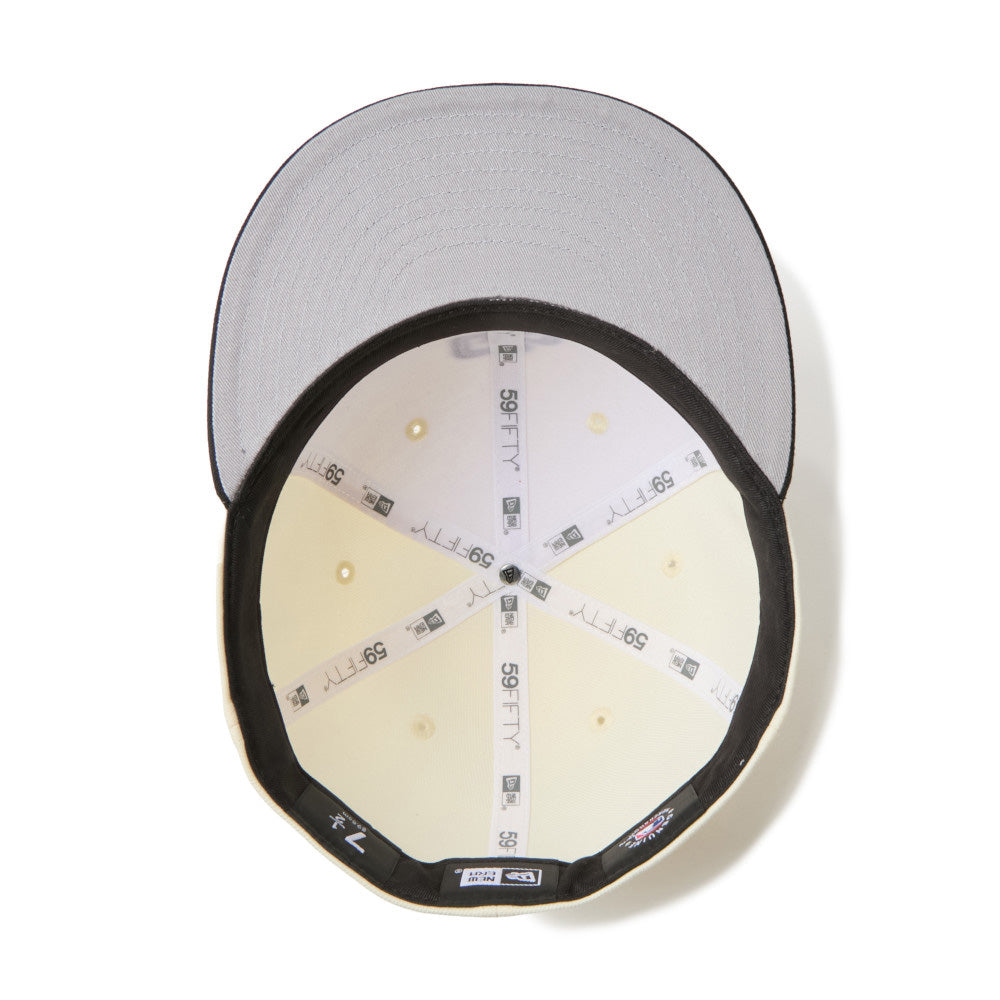 New Era San Diego Padres Two Tone Chrome White Black 59FIFTY Fitted Cap