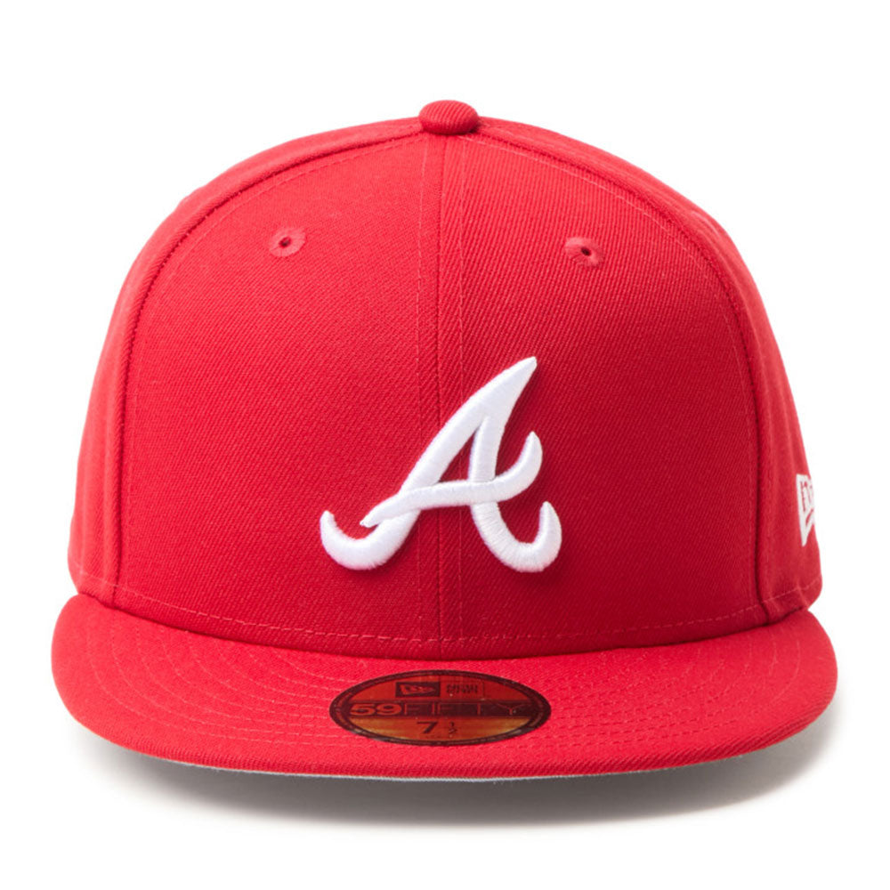 New Era Atlanta Braves MLB Scarlet 59FIFTY Fitted Cap