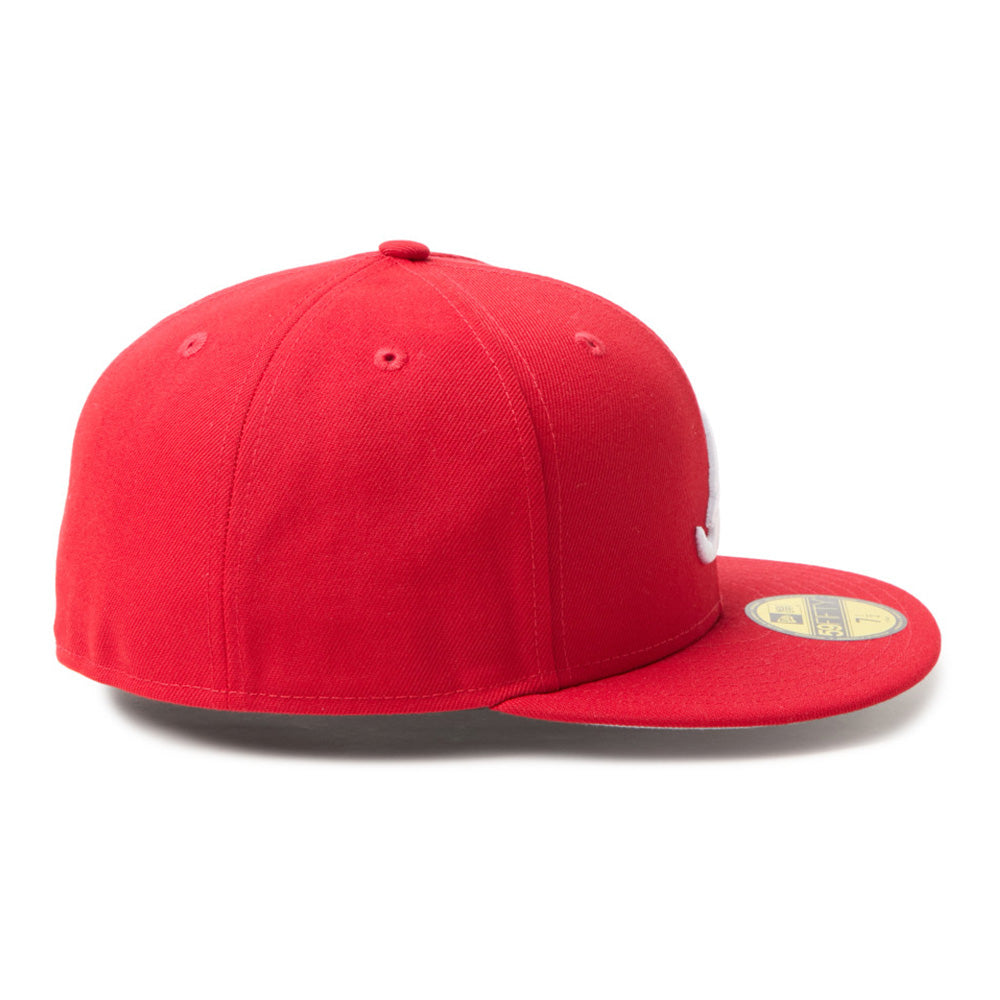 New Era Atlanta Braves MLB Scarlet 59FIFTY Fitted Cap