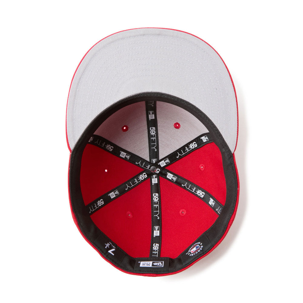 New Era Atlanta Braves MLB Scarlet 59FIFTY Fitted Cap