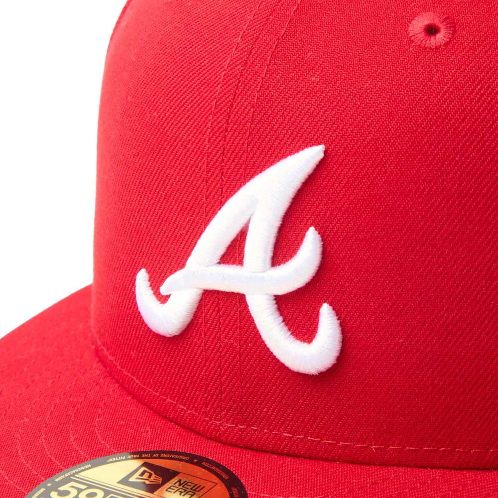 New Era Atlanta Braves MLB Scarlet 59FIFTY Fitted Cap