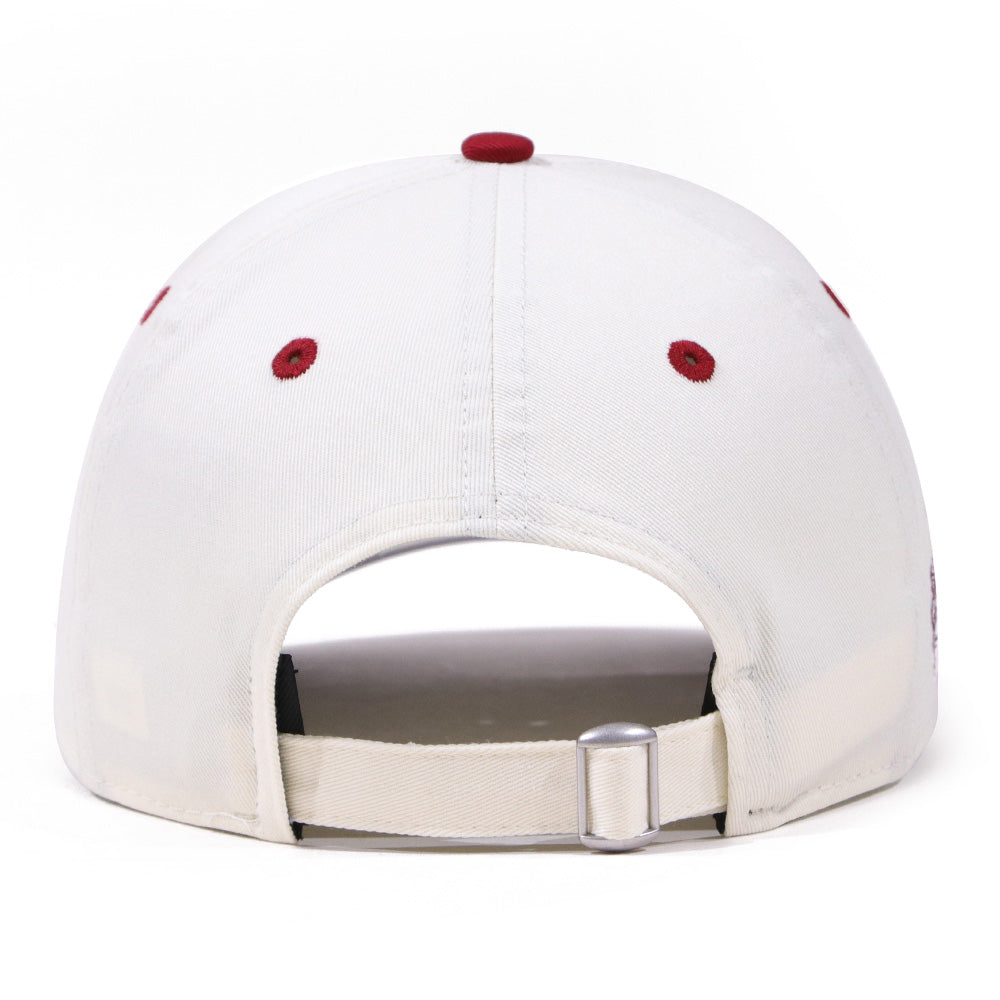 New Era PH Script Independence Day 2026 Two Tone Chrome White and Dark Red 9FORTY Adjustable Cap (PH EXCLUSIVE)