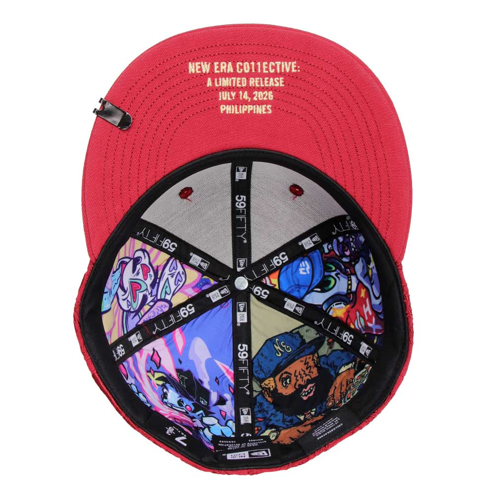 New Era Philippines CO11ECTIVE Dark Red 59FIFTY Fitted Cap (LIMITED AND PH EXCLUSIVE)