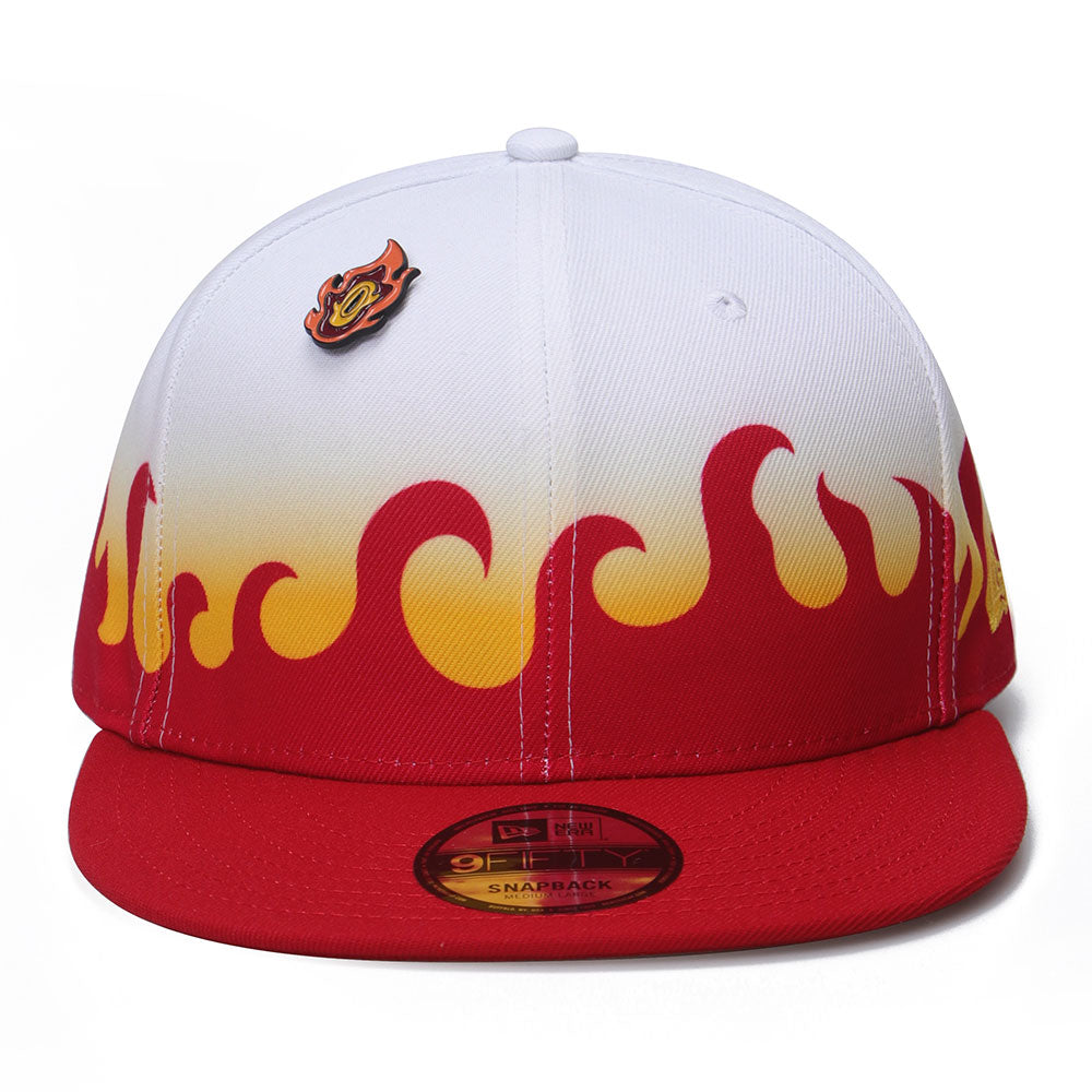 New Era x Demon Slayer Kyojuro White 9FIFTY Snapback Cap (PH EXCLUSIVE)