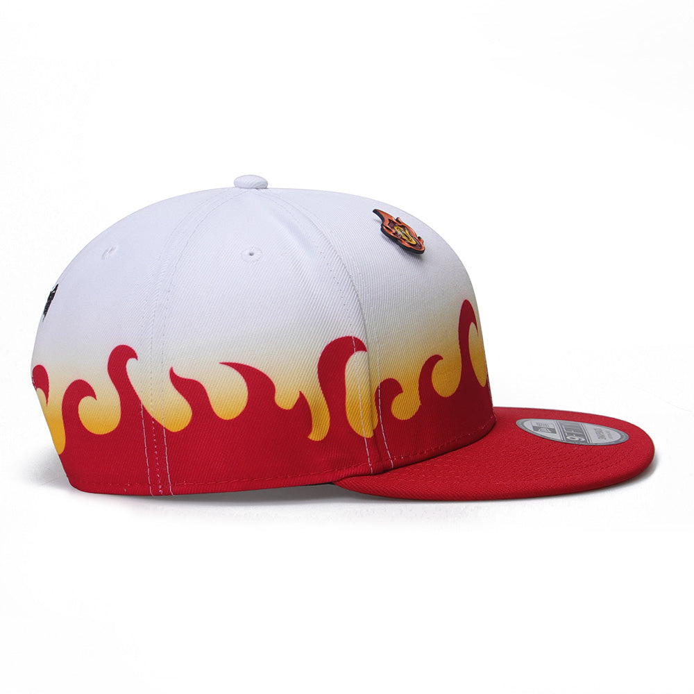 New Era x Demon Slayer Kyojuro White 9FIFTY Snapback Cap (PH EXCLUSIVE)