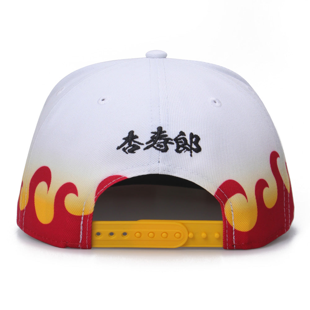 New Era x Demon Slayer Kyojuro White 9FIFTY Snapback Cap (PH EXCLUSIVE)