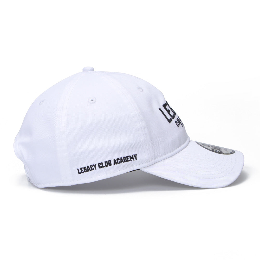 New Era Legacy Club Academy Wordmark Logo White 9FORTY Adjustable Cap