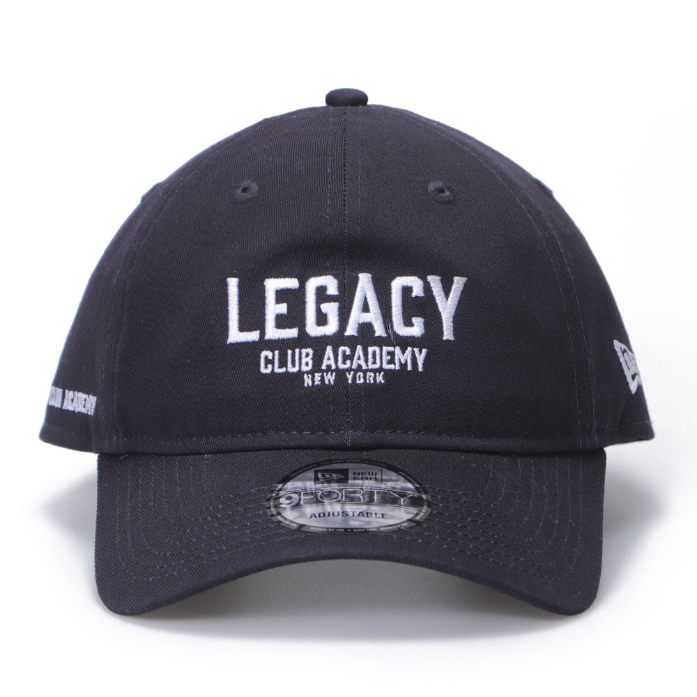 New Era Legacy Club Academy Wordmark Logo Navy 9FORTY Adjustable Cap