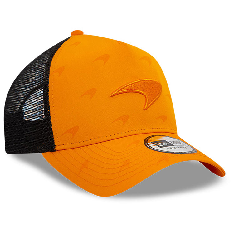 McLaren Formula 1 Team Racing Fan Wear Orange 9FORTY A-Frame Trucker Snapback Cap