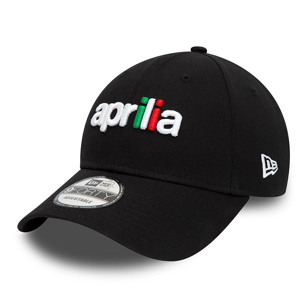 New Era Aprilia Piaggio Essential Black 9FORTY Adjustable Cap