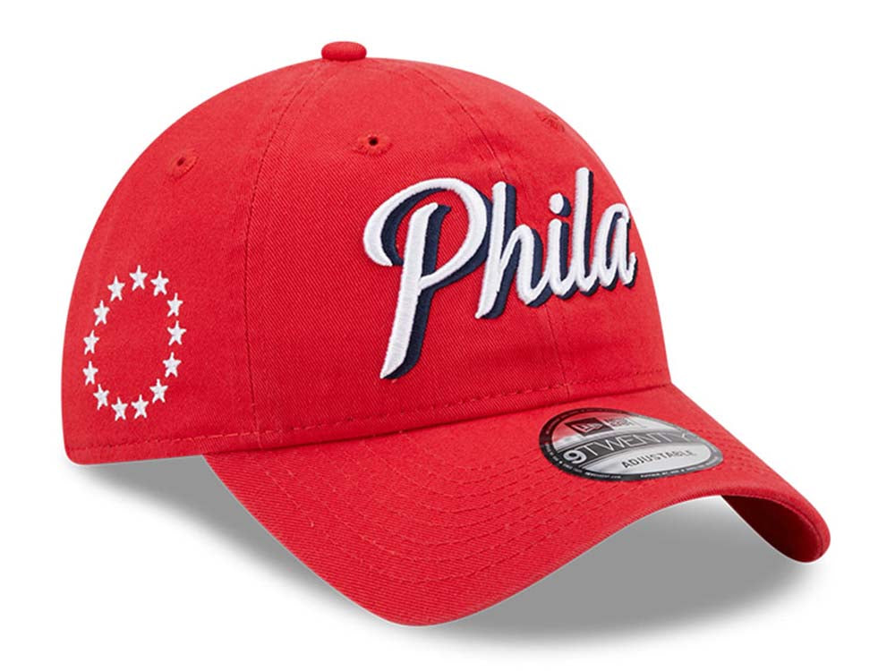 Philadelphia 76ers NBA Statement Edition Red 9TWENTY Adjustable Cap