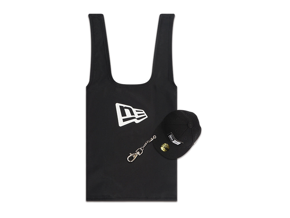 New Era Cap Pouch Black Mini Eco Tote Bag