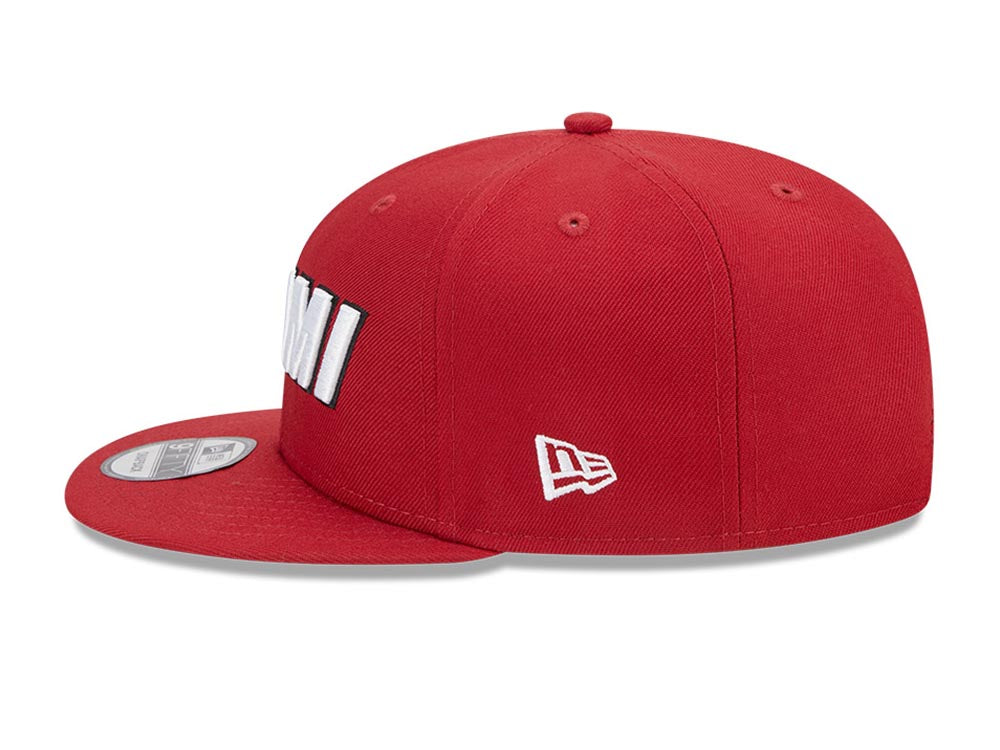 Miami Heat NBA Statement Edition Red 9FIFTY Adjustable Cap