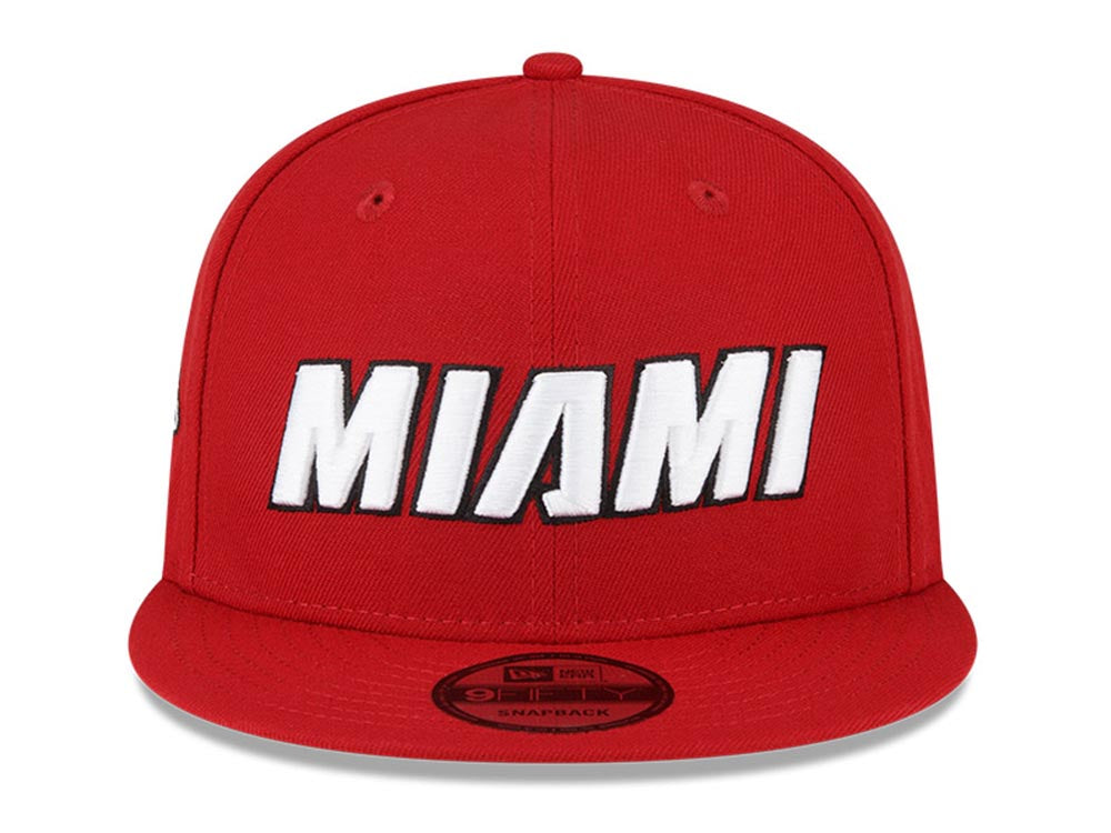 Miami Heat NBA Statement Edition Red 9FIFTY Adjustable Cap