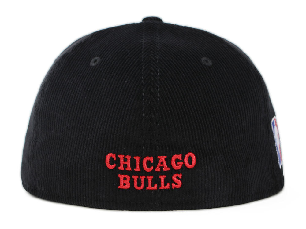 Chicago Bulls NBA Throwback Corduroy Black 59FIFTY Fitted Cap