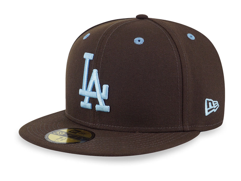 Los Angeles Dodgers MLB Easter Birdseye Blue on Walnut 59FIFTY Fitted Cap