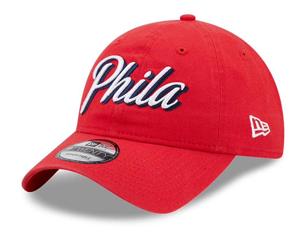 Philadelphia 76ers NBA Statement Edition Red 9TWENTY Adjustable Cap