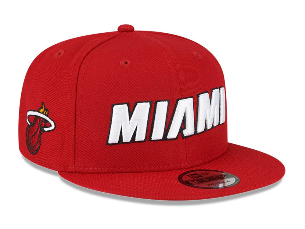 Miami Heat NBA Statement Edition Red 9FIFTY Adjustable Cap