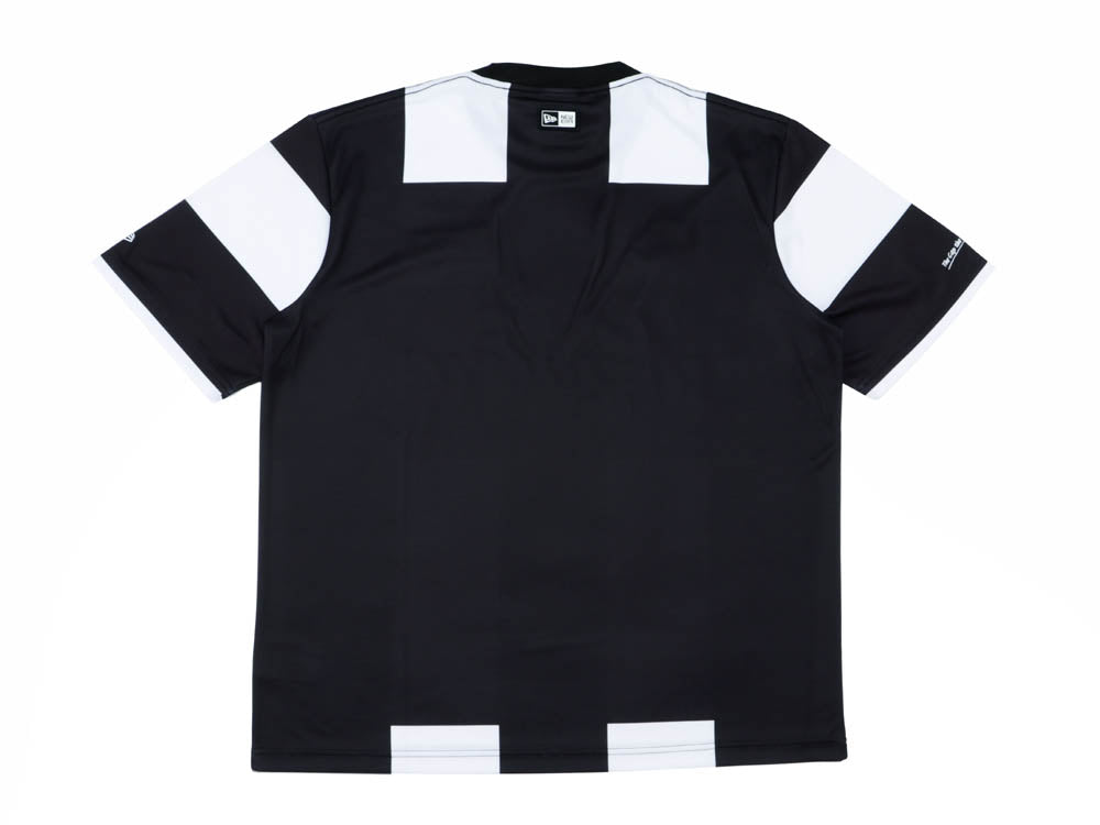 New Era Black and White Soccer Jersey T-Shirt