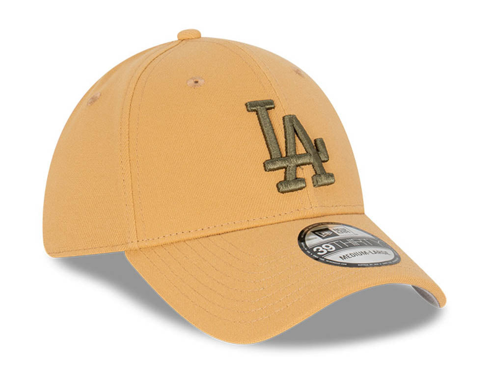 Los Angeles Dodgers MLB Earth Tonal Olive on Bronze 39THIRTY Stretch Fit Cap