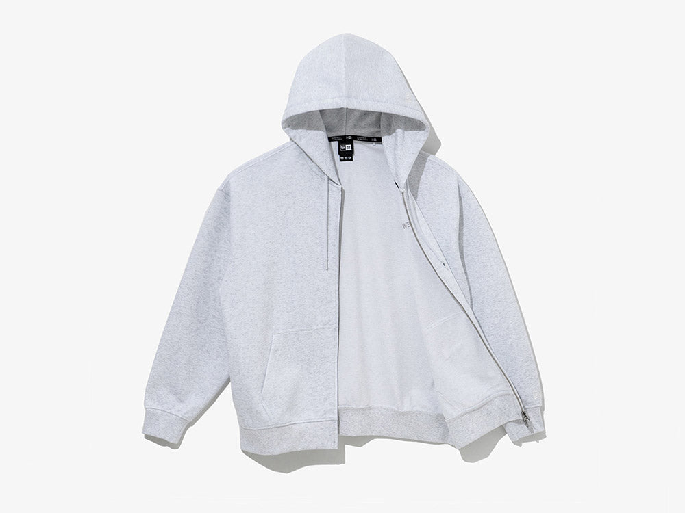 New Era Essential Gray Full Zip Hoodie