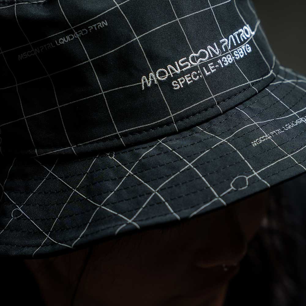 New Era x Monsoon Patrol Black Bucket Hat