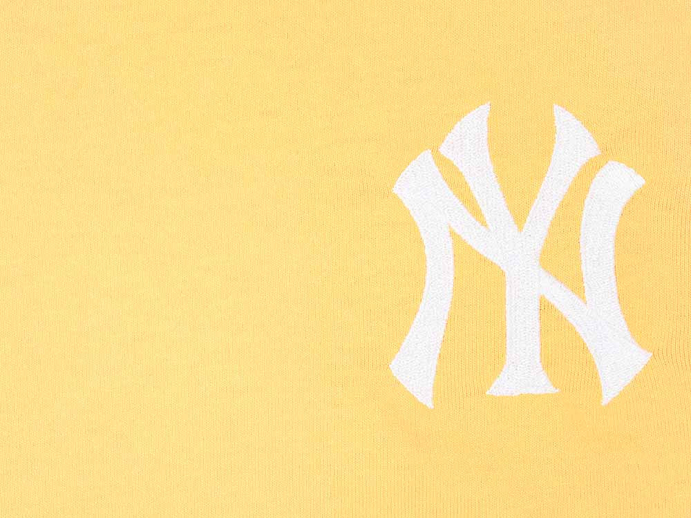 New York Yankees MLB Color Era Mellow Yellow Women Crop Top Tee