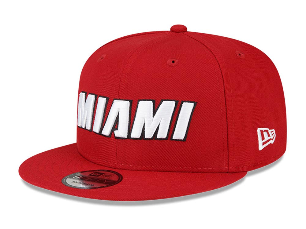 Miami Heat NBA Statement Edition Red 9FIFTY Adjustable Cap