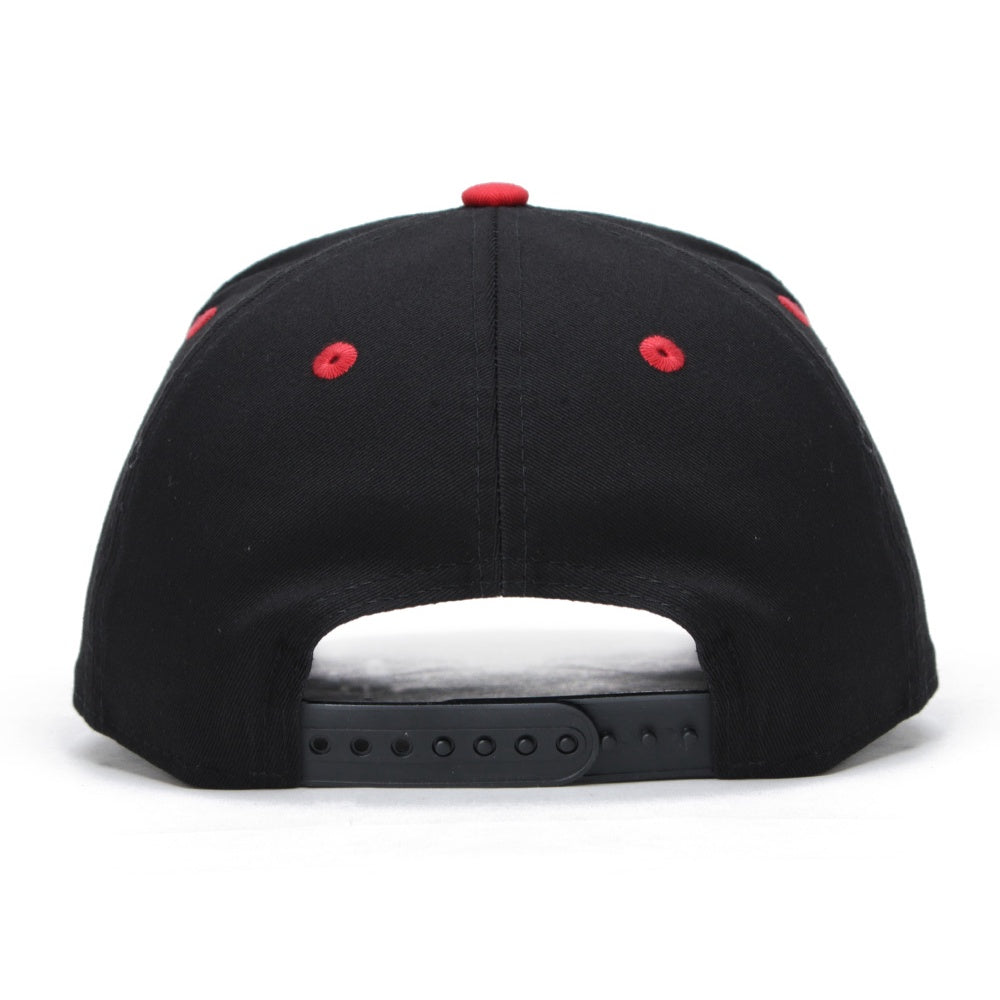 Chicago Bulls NBA Black Red Golfer Cap