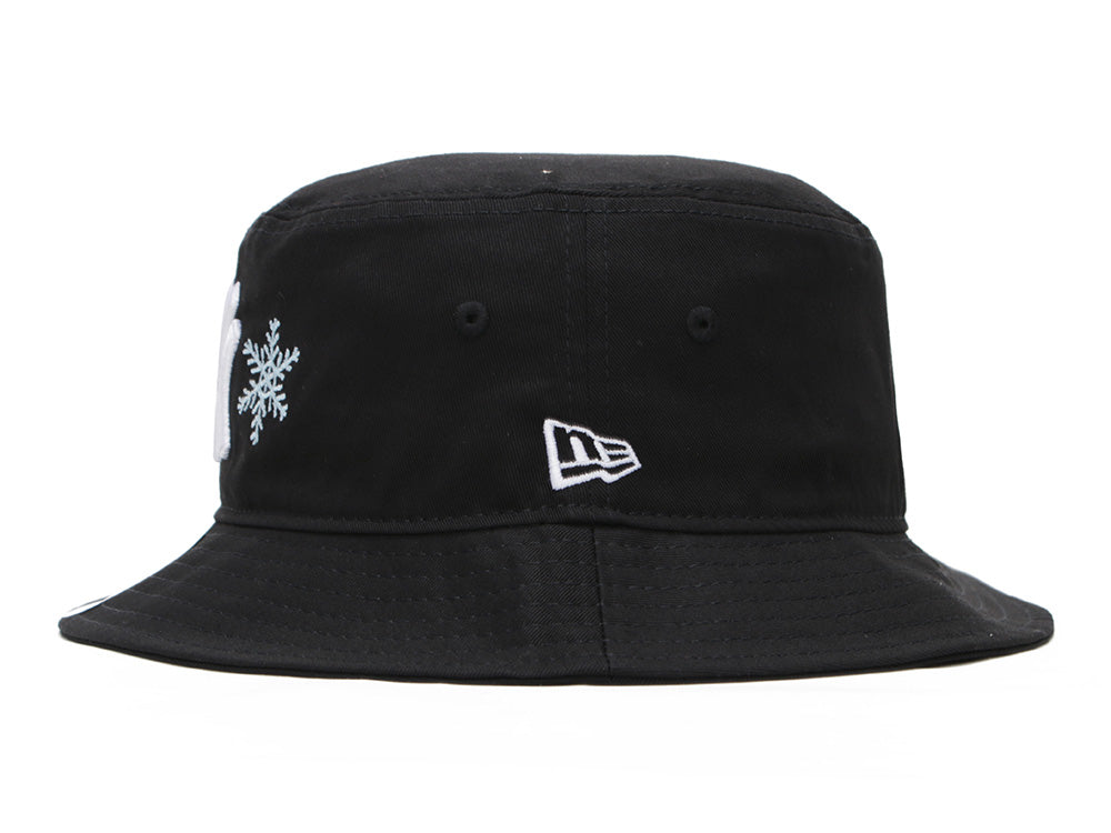 New York Yankees MLB Snow Flakes Black Bucket Hat