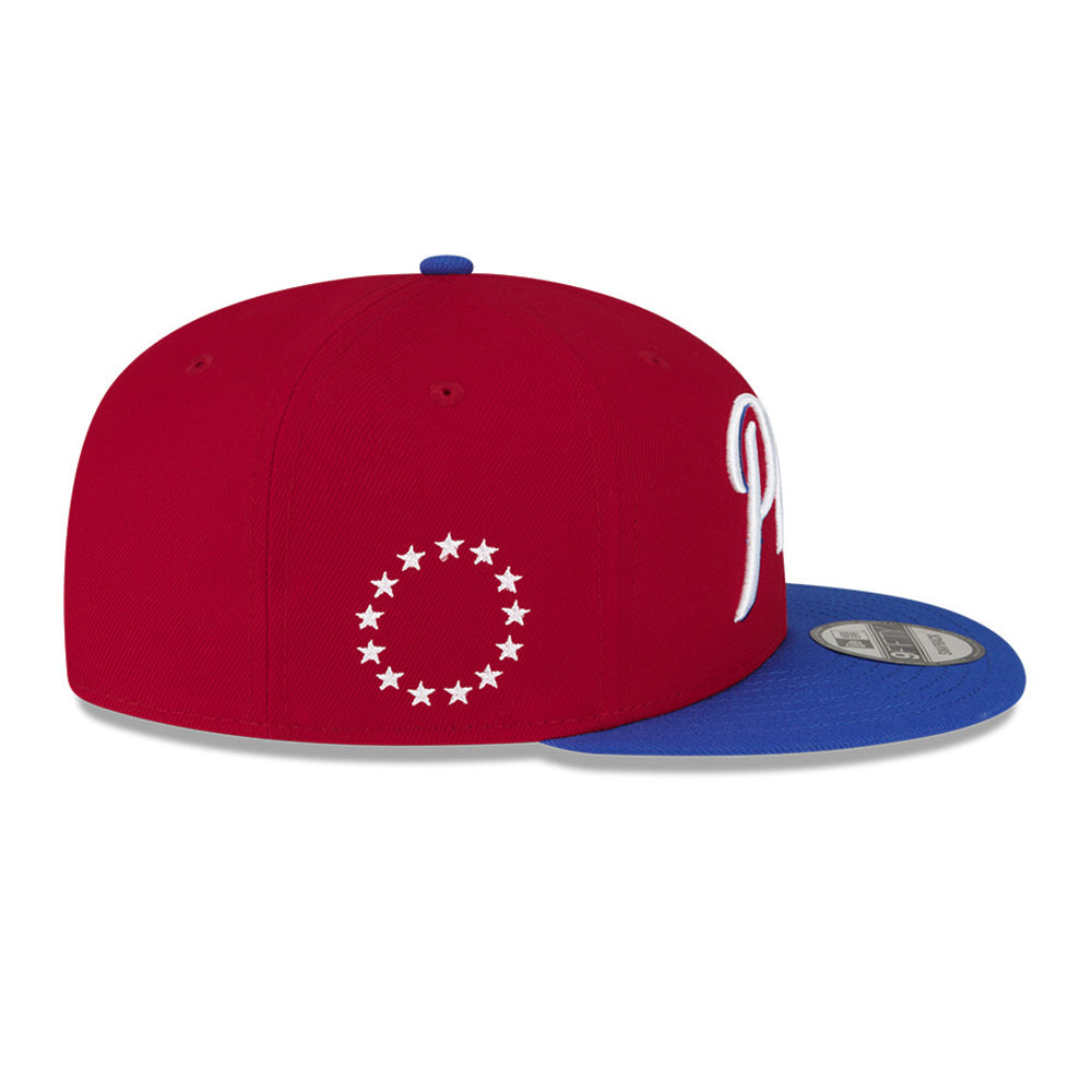 New Era Philadelphia 76ers NBA Statement Red 9FIFTY Snapback Cap