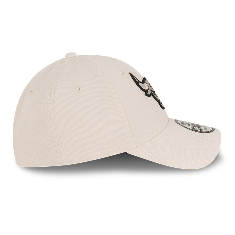 New Era Chicago Bulls Stone Grey 39THIRTY Stretch Adjustable Cap