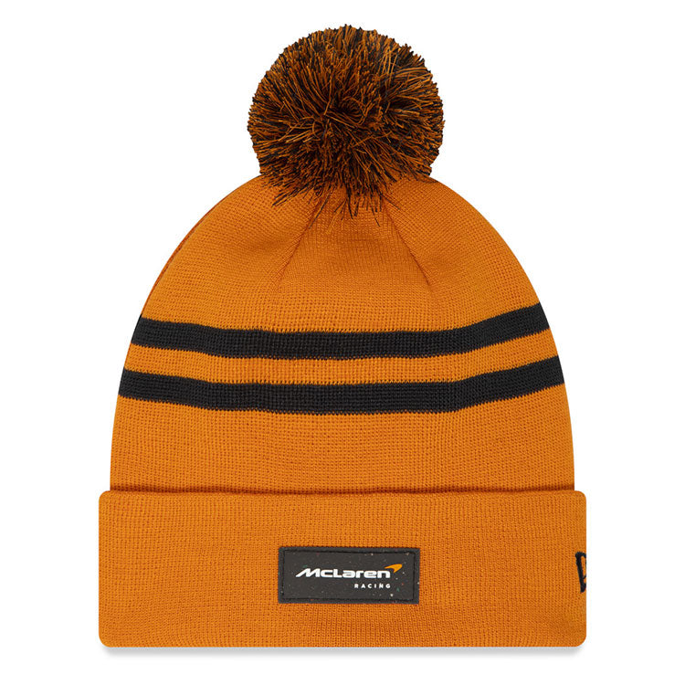 McLaren Formula 1 Team Racing Polylana Recycled Orange Pom Beanie Hat