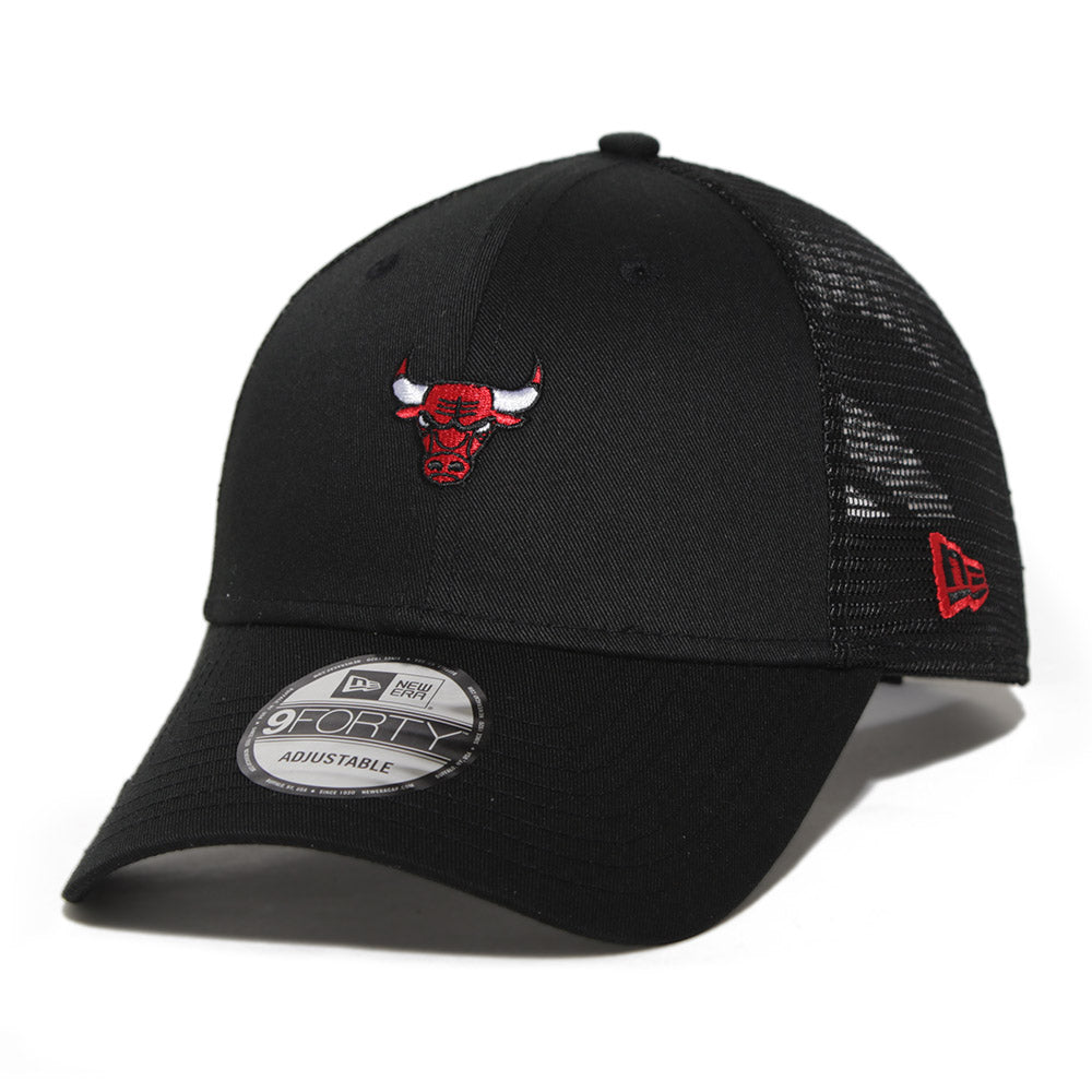 Chicago Bulls NBA Home Field Black 9FORTY Trucker Adjustable Cap