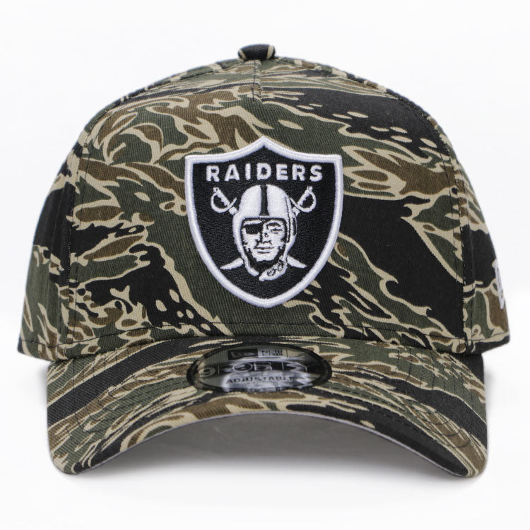 Las Vegas Raiders NFL Tiger Camo 9FORTY A-Frame Adjustable Cap