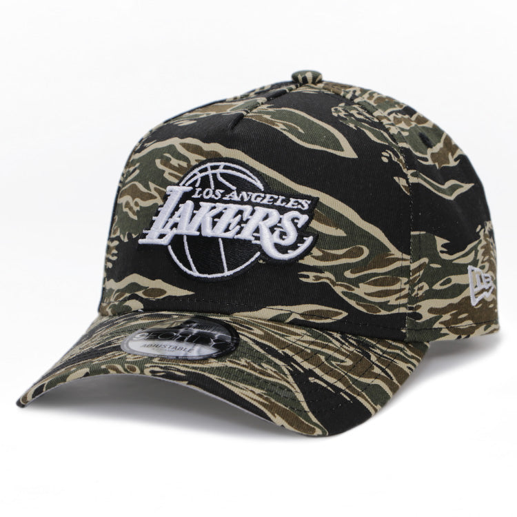 Los Angeles Lakers NBA Tiger Camo 9FORTY A-Frame Adjustable Cap