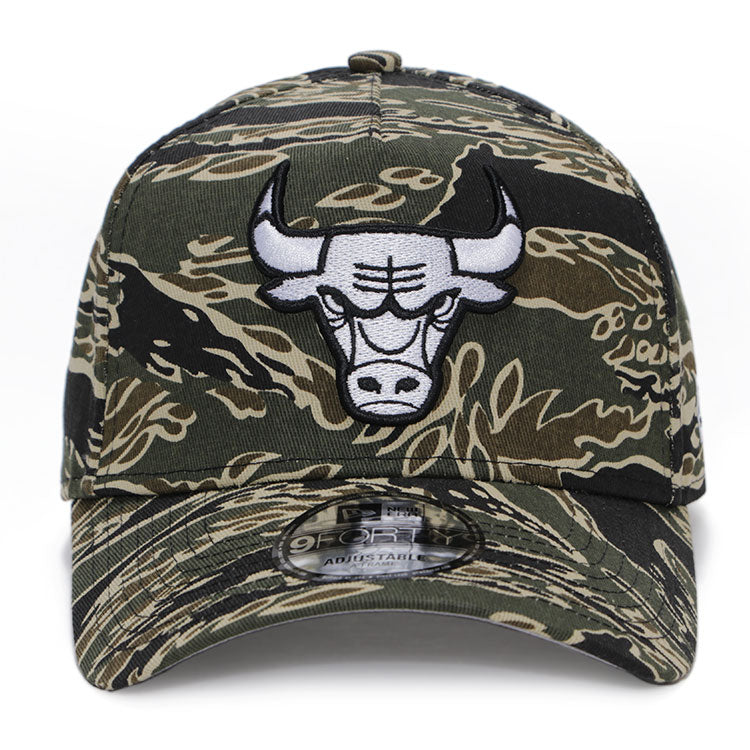 Chicago Bulls NBA Tiger Camo 9FORTY A-Frame Adjustable Cap