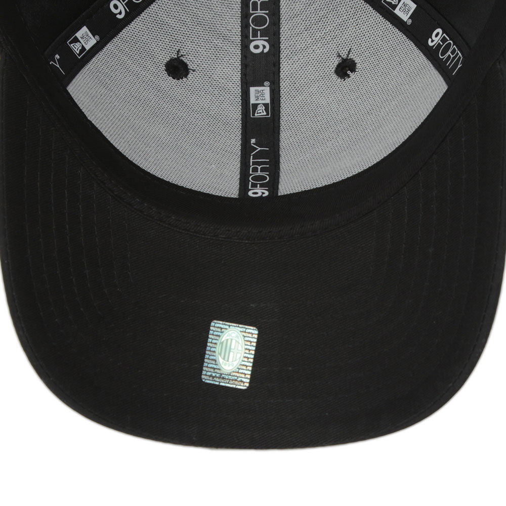 New Era AC Milan Football Club Black 9FORTY Adjustable Cap