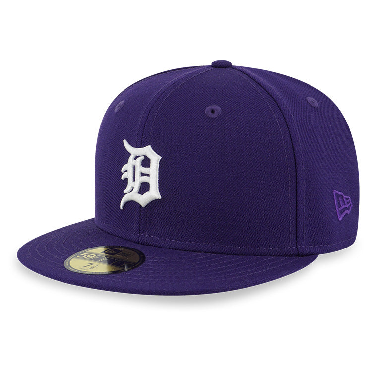 Detroit Tigers MLB Royal Purple Cooperstown 59FIFTY Fitted Cap